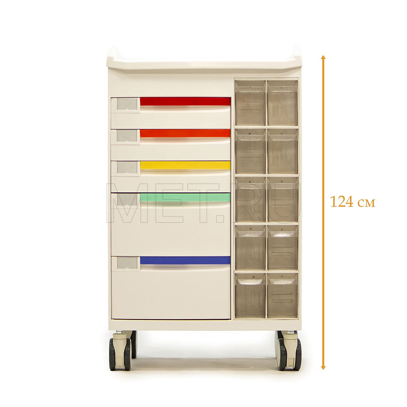 MET BLQ 013 Тележка медицинская универсальная МЕТ